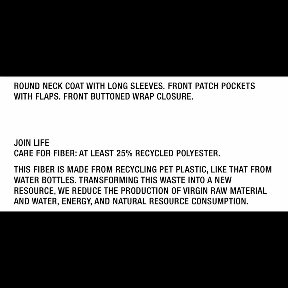 NWT Zara Double Breasted Coat Winter White - Picture 9 of 15